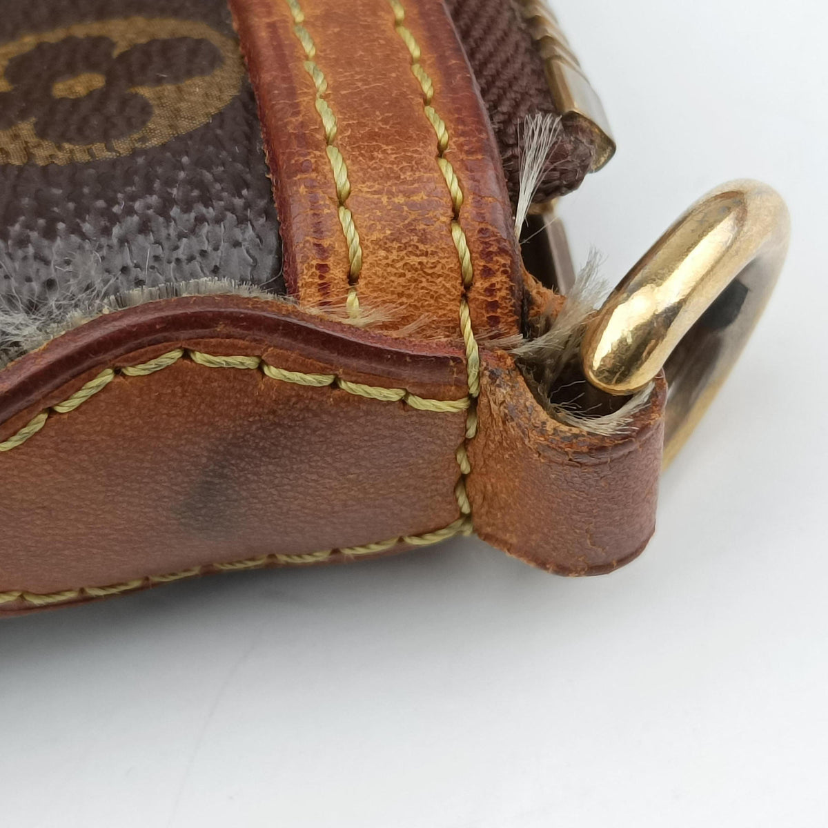 Pre-owned Louis Vuitton PALERMO PM brown Monogram Canvas M40145 shoulderbag | stylenewstar