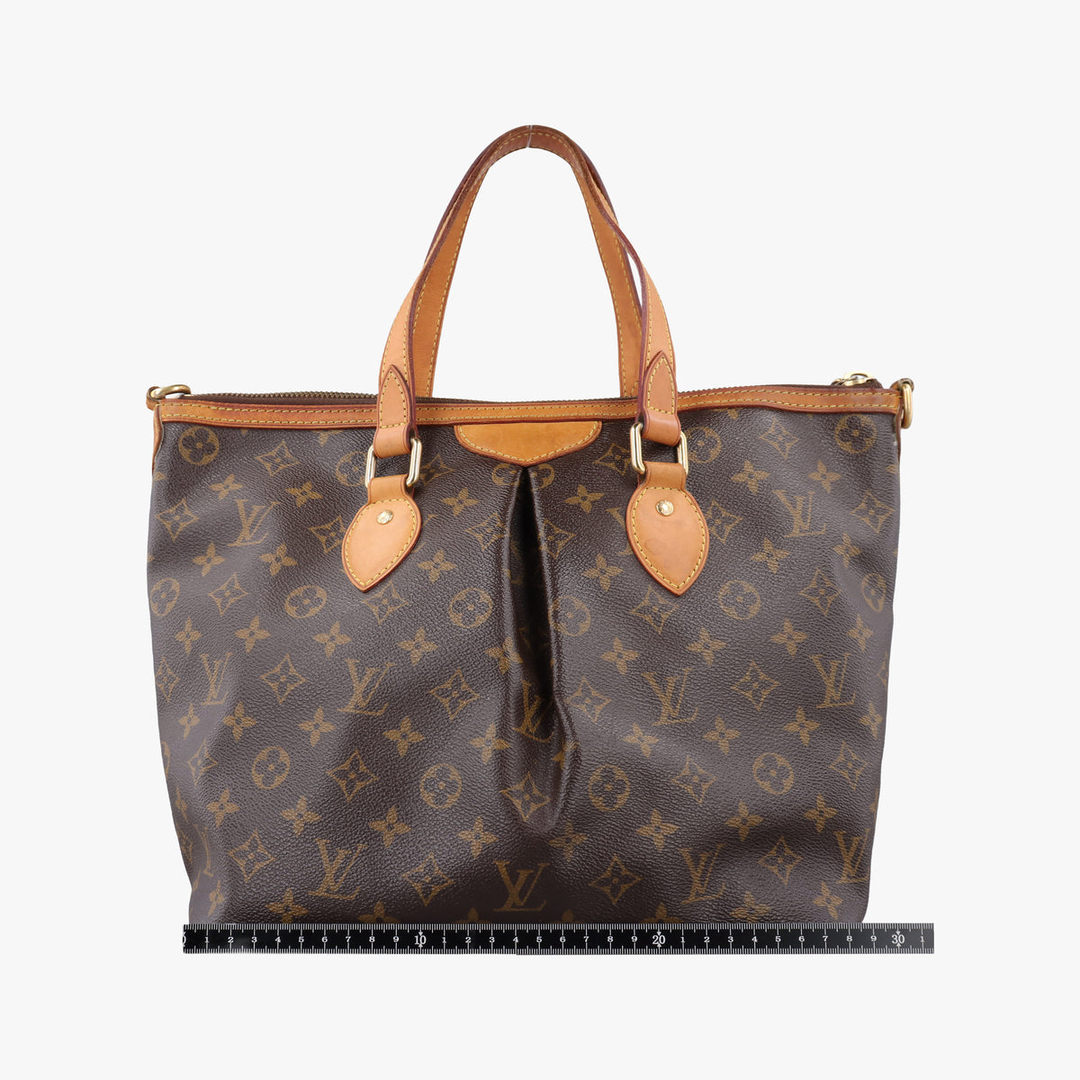 Pre-owned Louis Vuitton PALERMO PM brown Monogram Canvas M40145 shoulderbag | stylenewstar