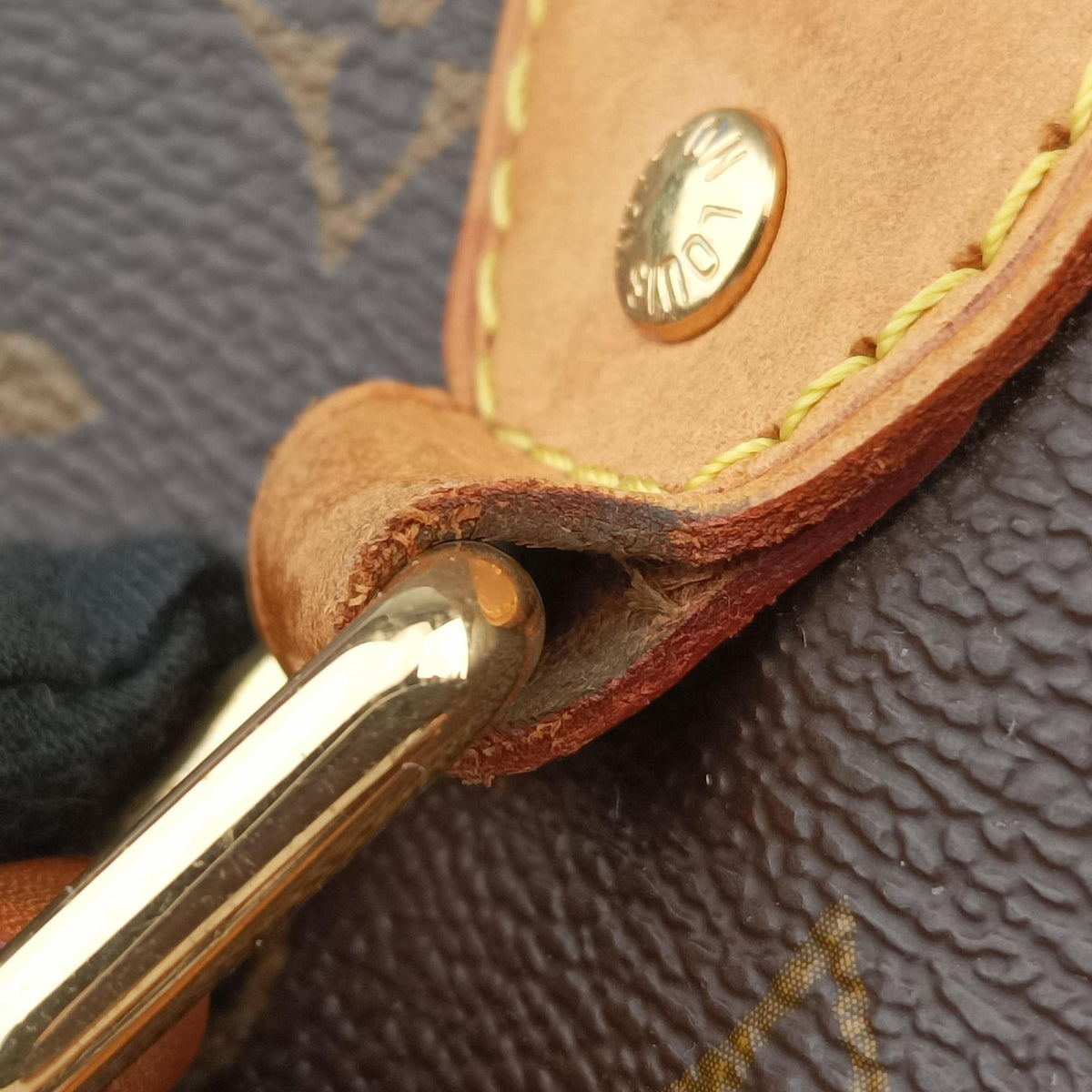Pre-owned Louis Vuitton PALERMO PM brown Monogram Canvas M40145 shoulderbag | stylenewstar