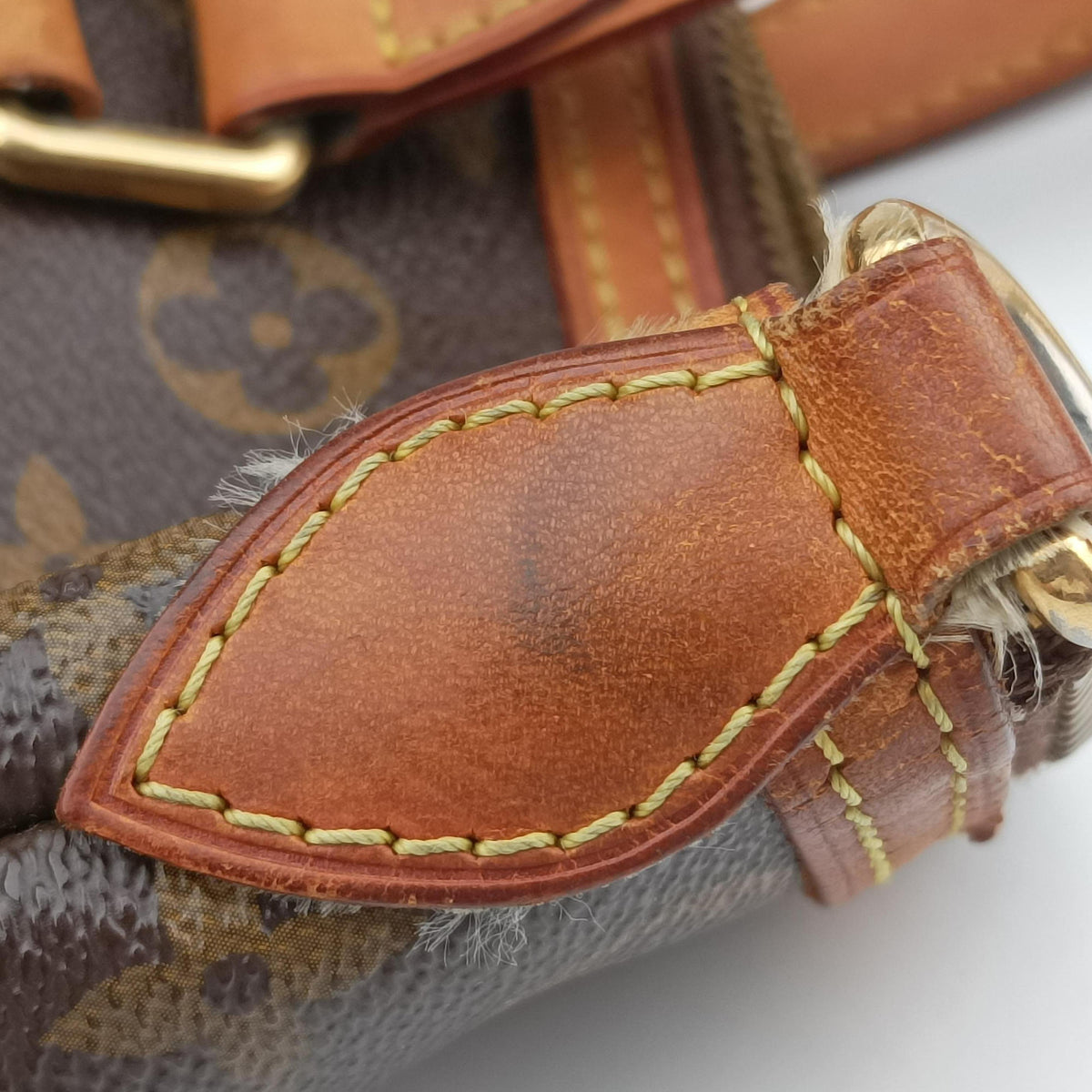 Pre-owned Louis Vuitton PALERMO PM brown Monogram Canvas M40145 shoulderbag | stylenewstar