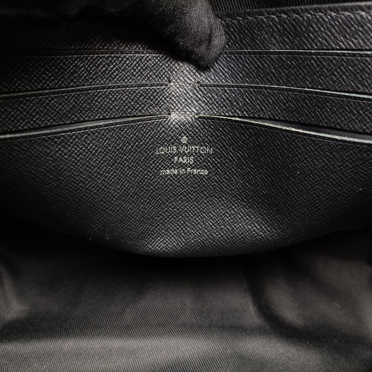 Pre-owned Louis Vuitton Pochette Voyage MM Black x Silver Monogram Split M63039 clutchbag | stylenewstar