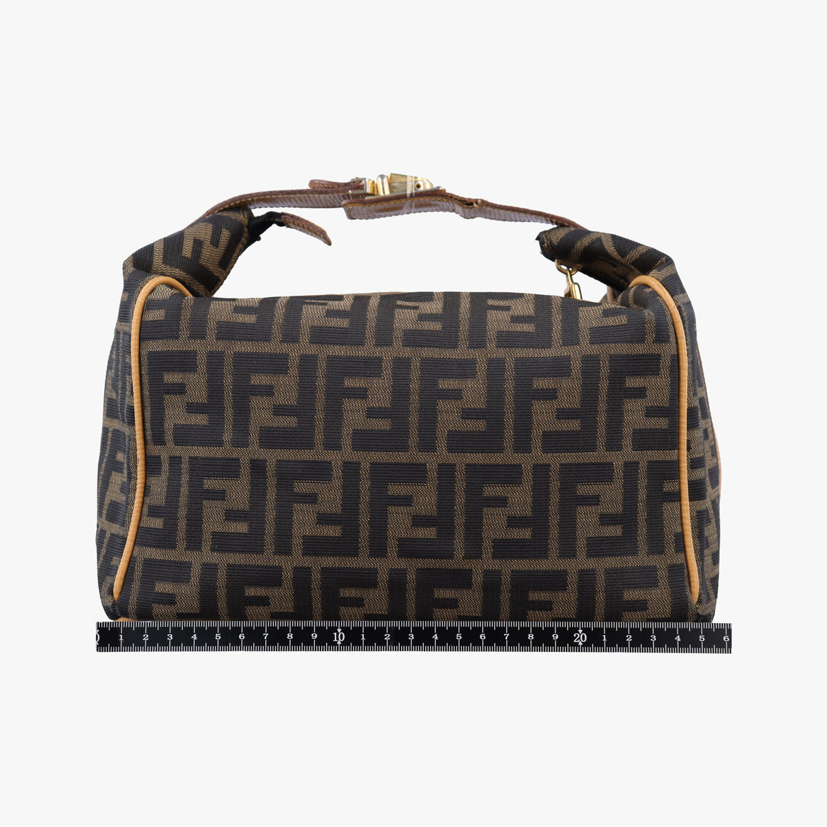 Pre-owned Fendi Zucca Print Brown canvas  handbag | stylenewstar