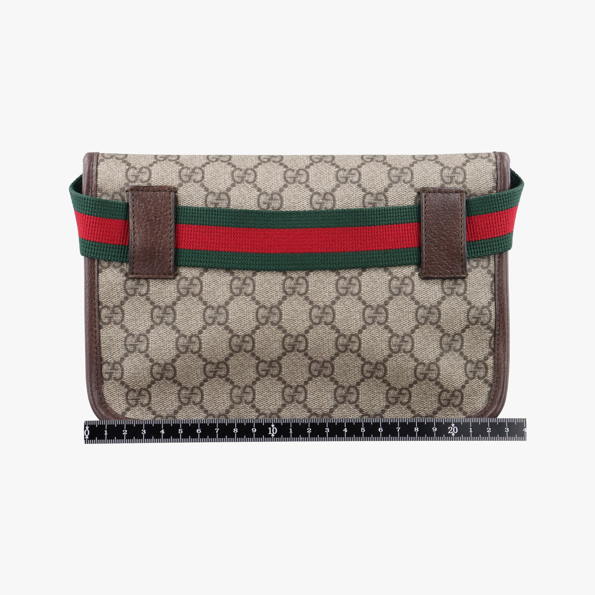 Pre-owned Gucci NEO VINTAGE GG Supreme Beige x Brown PVC coated canvas 493930 bum bag/waist bag | stylenewstar