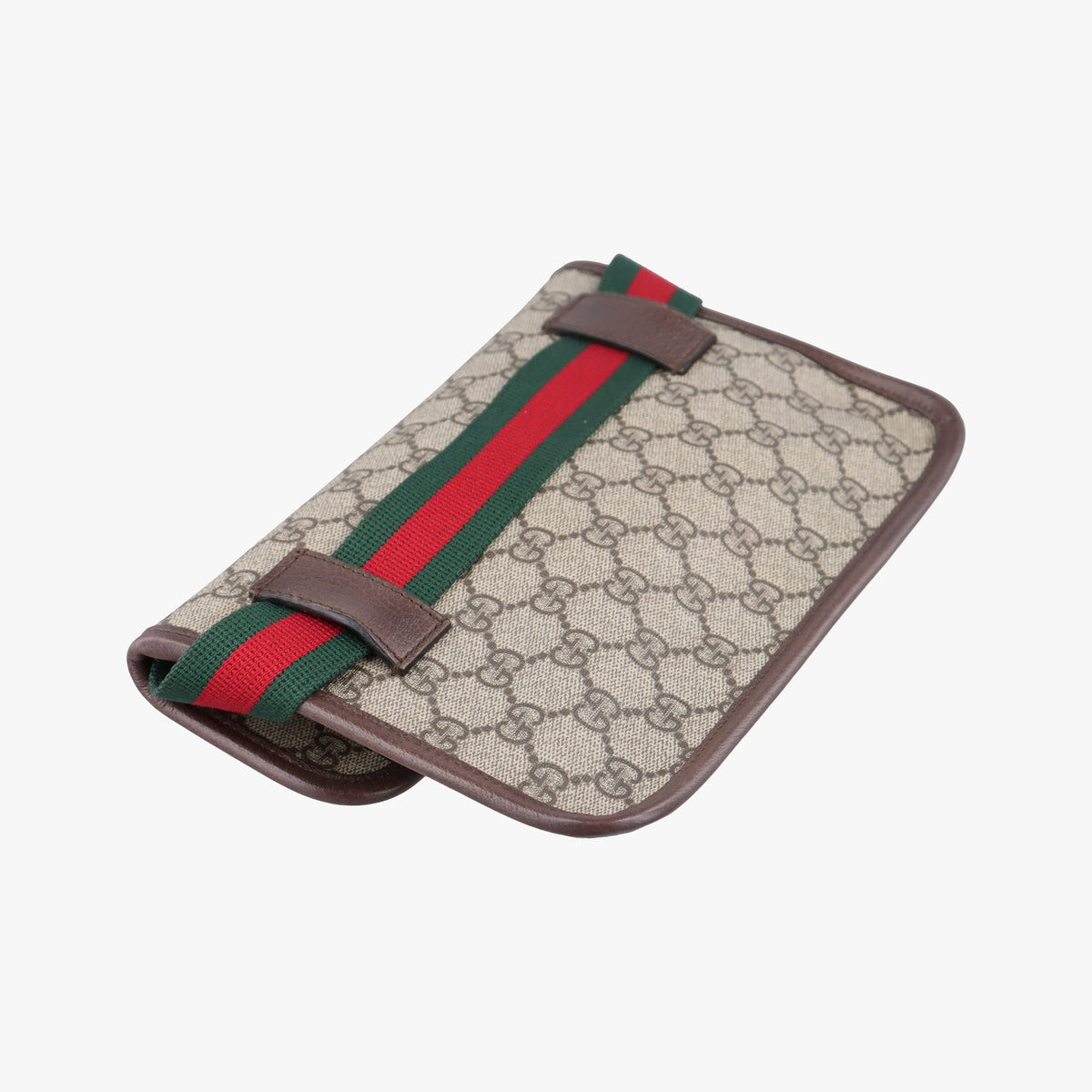 Pre-owned Gucci NEO VINTAGE GG Supreme Beige x Brown PVC coated canvas 493930 bum bag/waist bag | stylenewstar