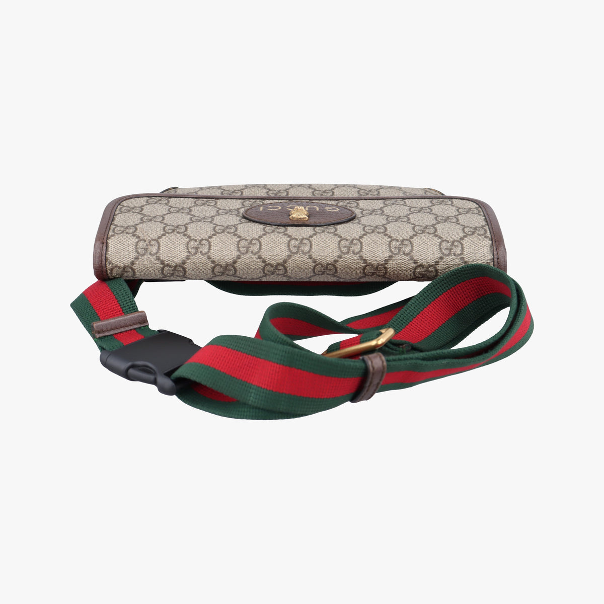 Pre-owned Gucci NEO VINTAGE GG Supreme Beige x Brown PVC coated canvas 493930 bum bag/waist bag | stylenewstar