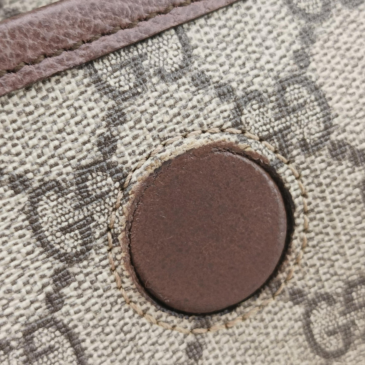Vintage Gucci NEO VINTAGE GG Supreme beige×Brown PVC coated canvas×Leather 493930 bum bag/waist bag | stylenewstar