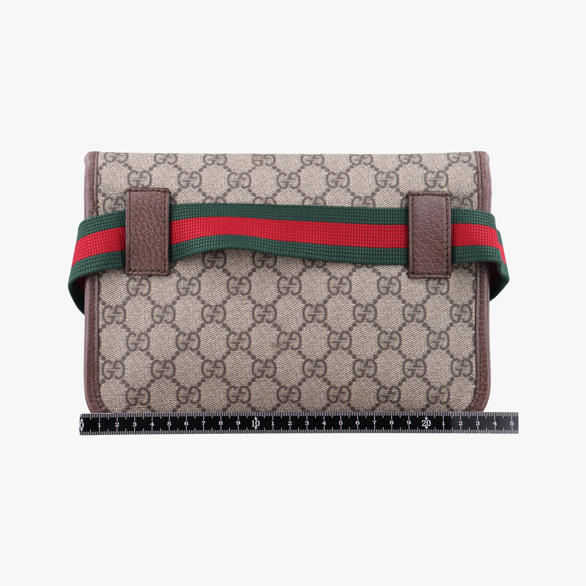 Vintage Gucci NEO VINTAGE GG Supreme beige×Brown PVC coated canvas×Leather 493930 bum bag/waist bag | stylenewstar