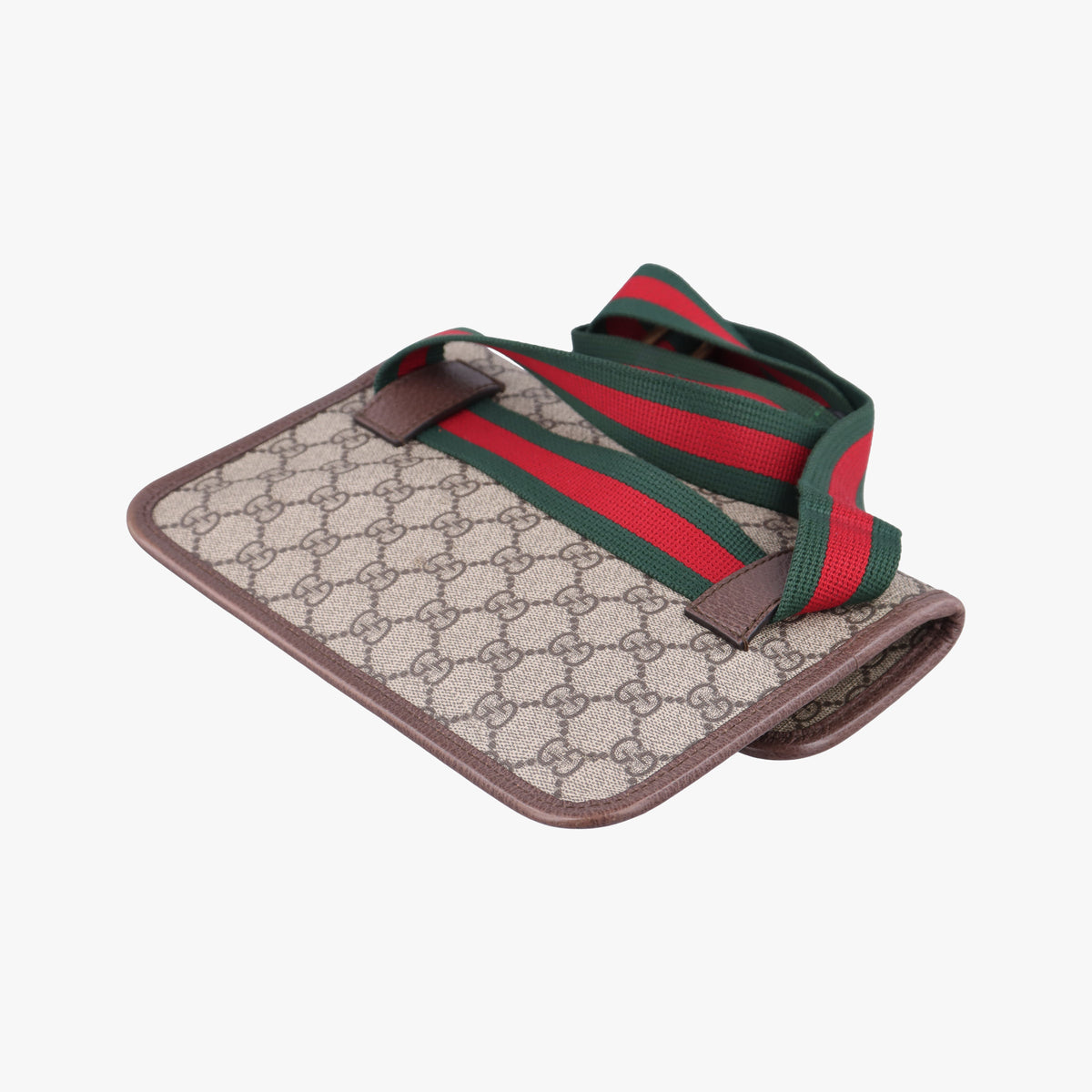 Vintage Gucci NEO VINTAGE GG Supreme beige×Brown PVC coated canvas×Leather 493930 bum bag/waist bag | stylenewstar