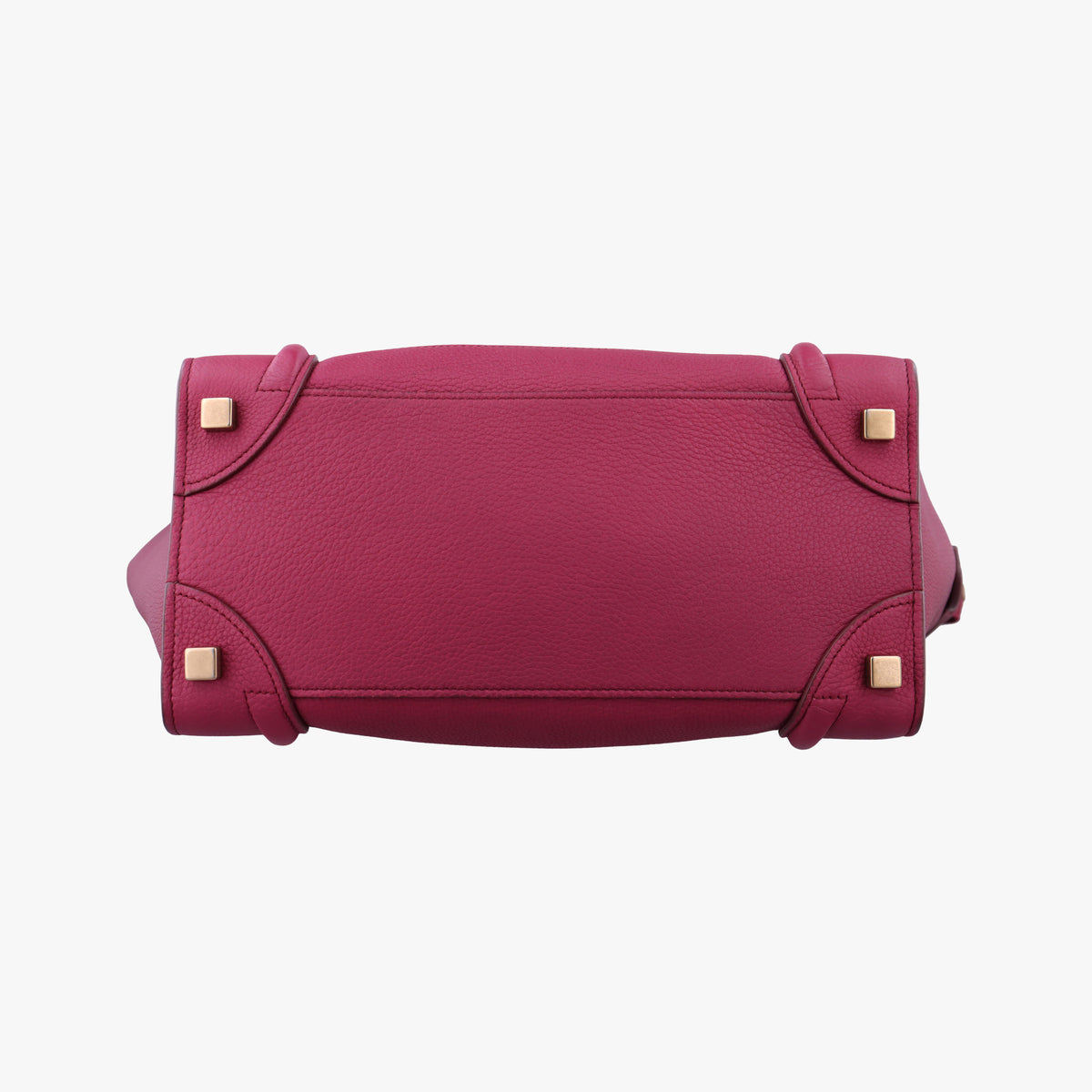 Secondhand Celine Luggage Micro shopper raspberry Leather  handbag | stylenewstar