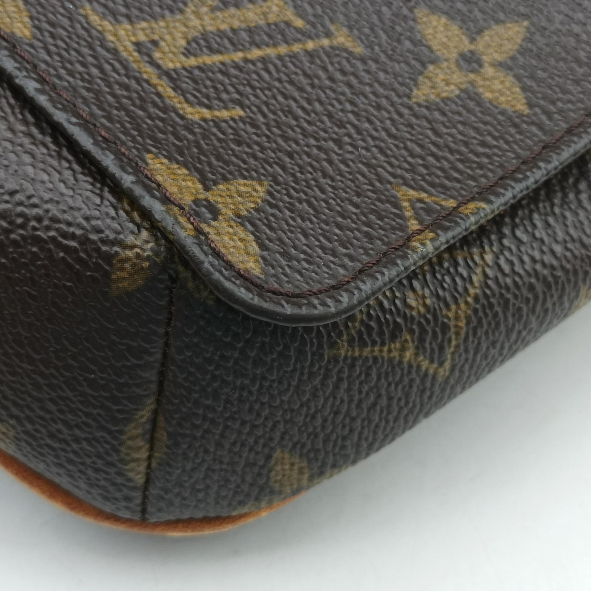 Pre-owned Louis Vuitton Musette Tango Brown Monogram Canvas M51388 shoulderbag | stylenewstar