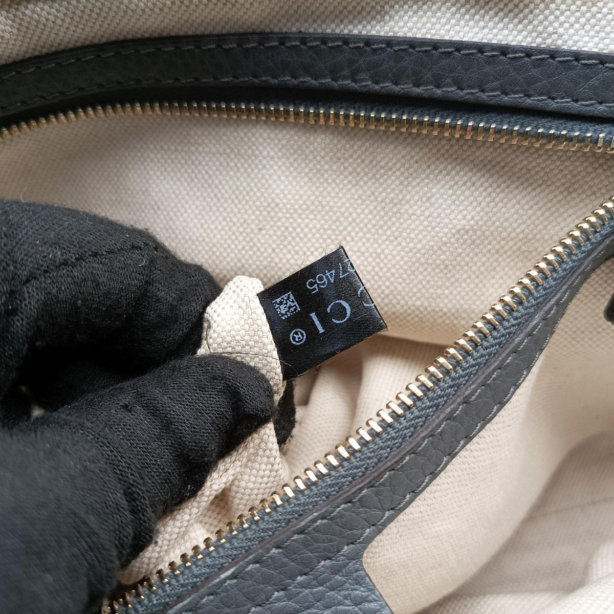 Pre-owned Gucci Bella Grey Leather 282301 shoulderbag | stylenewstar