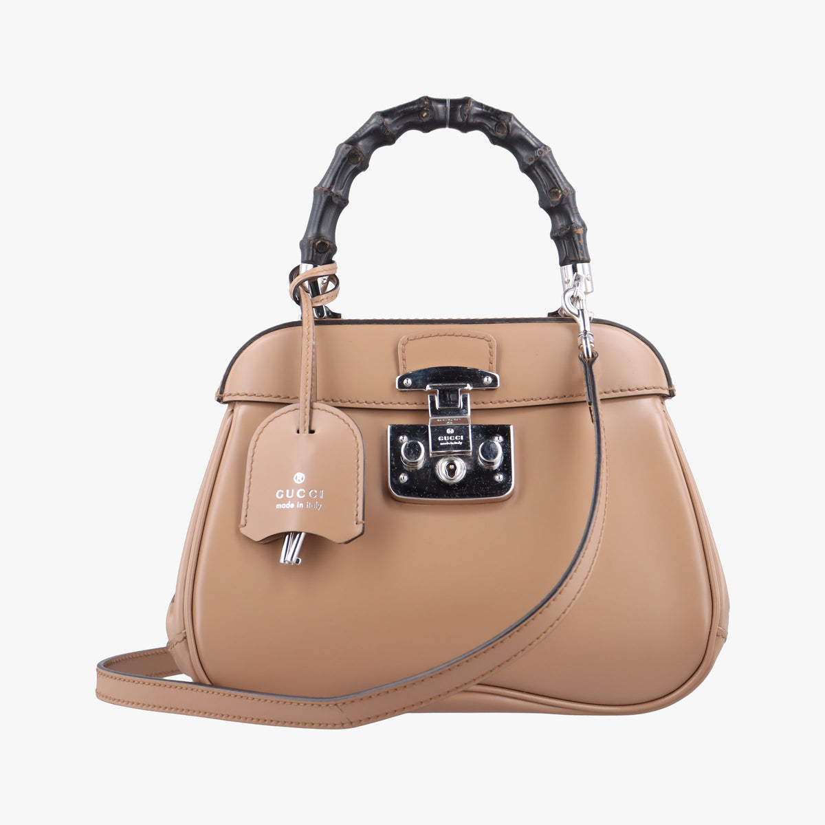 Pre-owned Gucci Bamboo Beige leather 353522 shoulderbag | stylenewstar