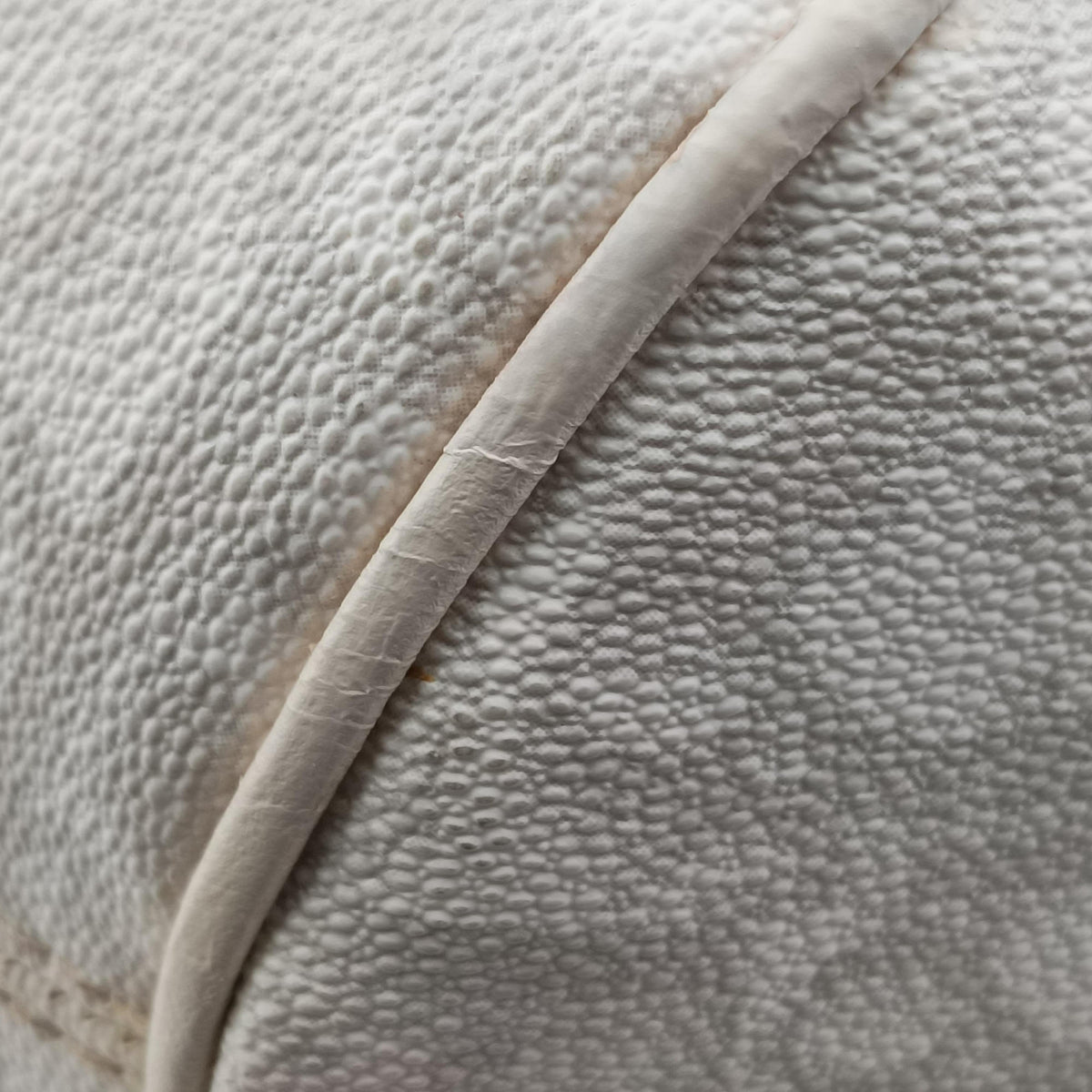 Pre-owned Christian Dior Romantique Trotter White×Gray PVC coated canvas  shoulderbag | stylenewstar