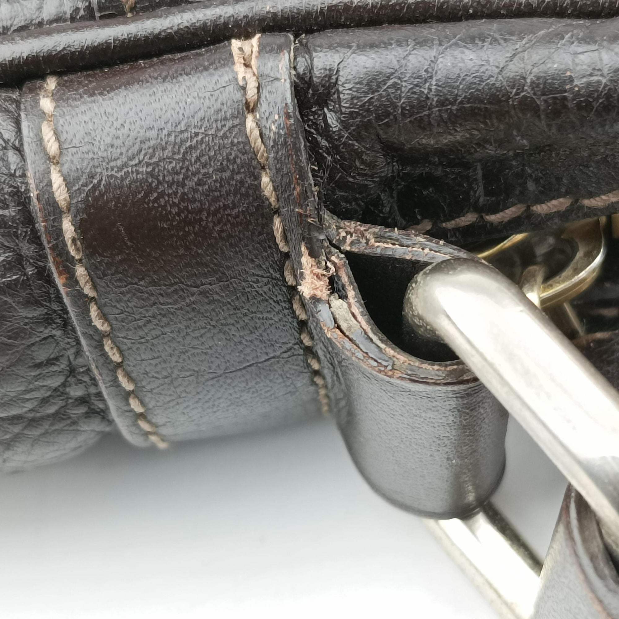 Secondhand Gucci Guccissima Messenger Brown leather 201448 shoulderbag | stylenewstar