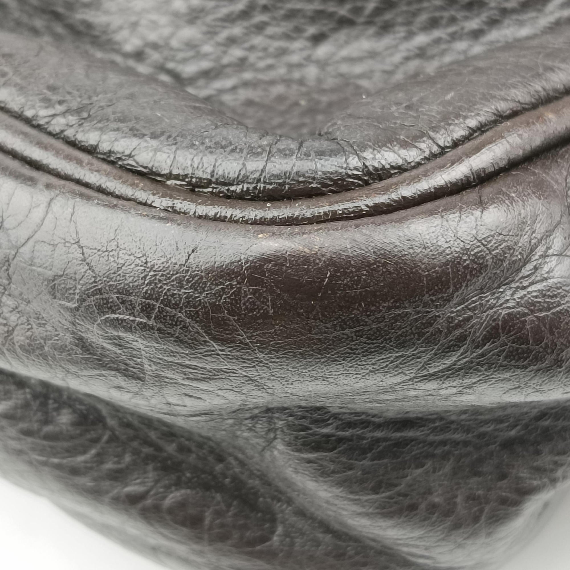 Secondhand Gucci Guccissima Messenger Brown leather 201448 shoulderbag | stylenewstar