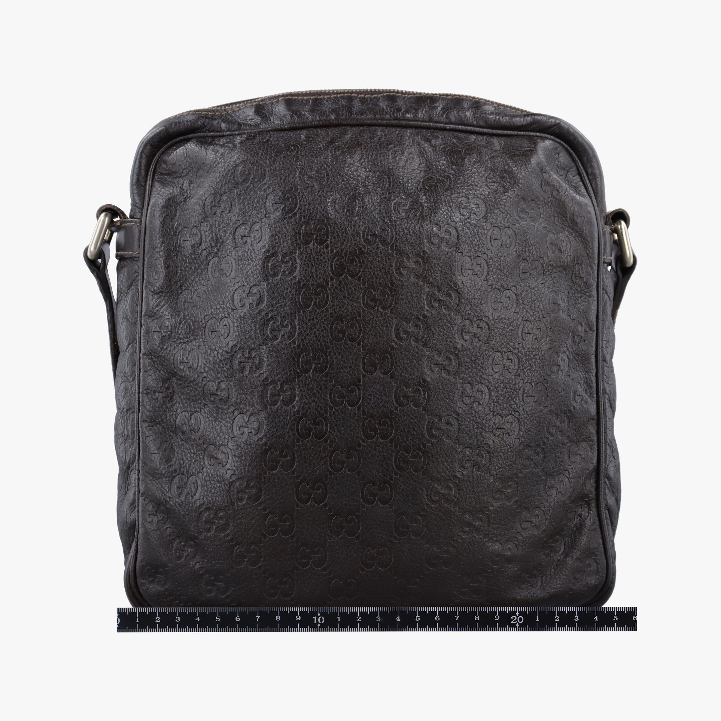 Secondhand Gucci Guccissima Messenger Brown leather 201448 shoulderbag | stylenewstar