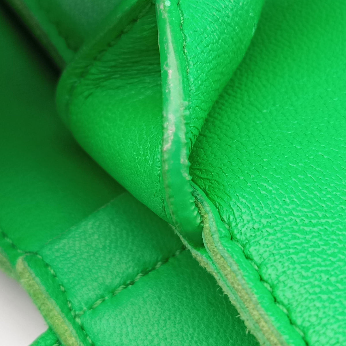 Vintage Bottega Veneta THE ARCO Tote Medium Green lambskin  handbag | stylenewstar