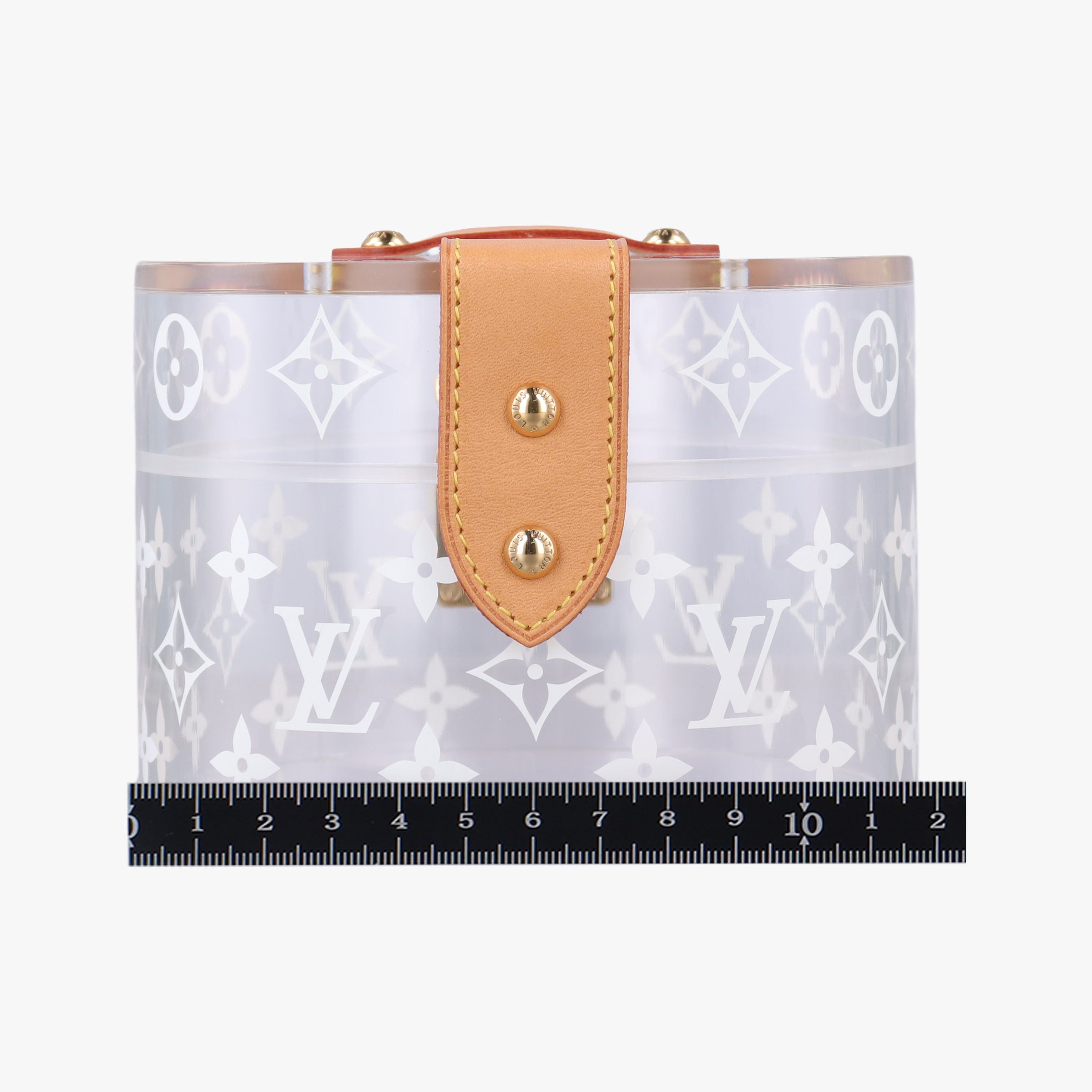 Pre-owned Louis Vuitton Box Scott Transparent Monogram Plexiglass  clutchbag | stylenewstar