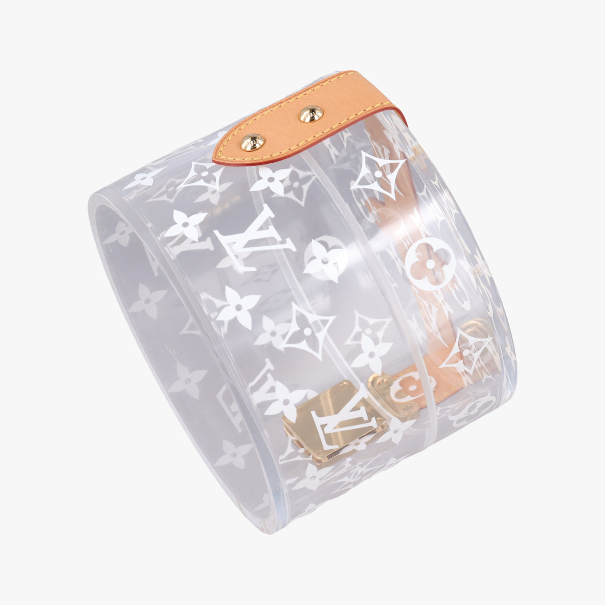 Pre-owned Louis Vuitton Box Scott Transparent Monogram Plexiglass  clutchbag | stylenewstar