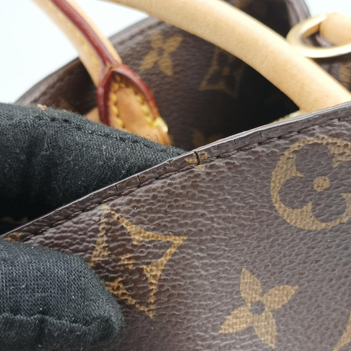 Pre-owned Louis Vuitton MONTAIGNE MM Brown Monogram Canvas M41056 shoulderbag | stylenewstar