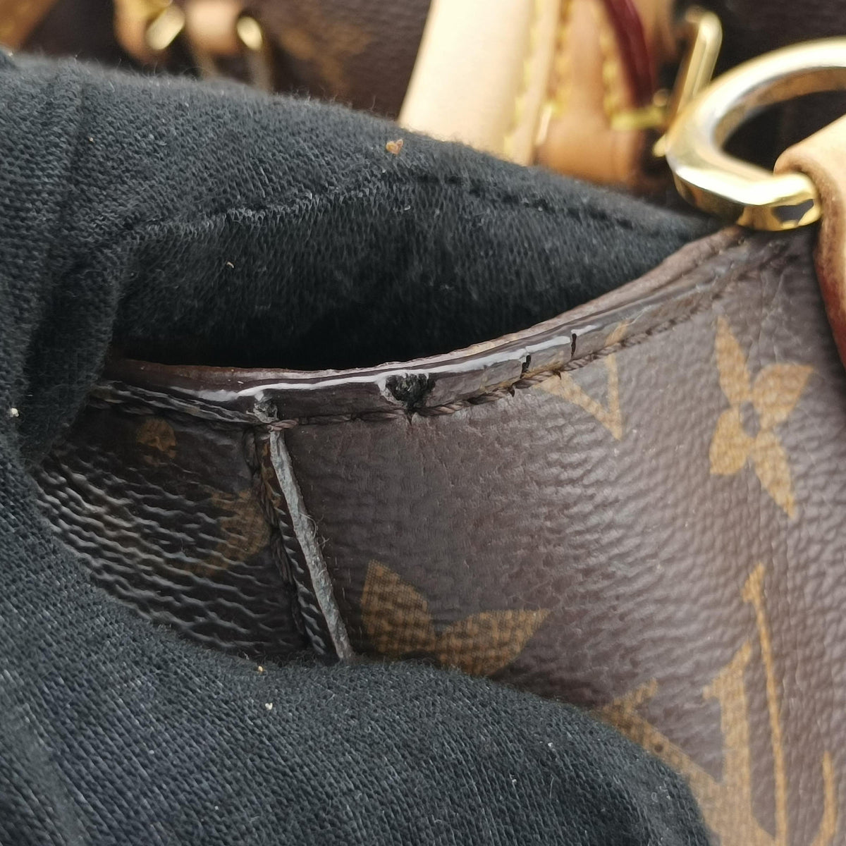 Pre-owned Louis Vuitton MONTAIGNE MM Brown Monogram Canvas M41056 shoulderbag | stylenewstar