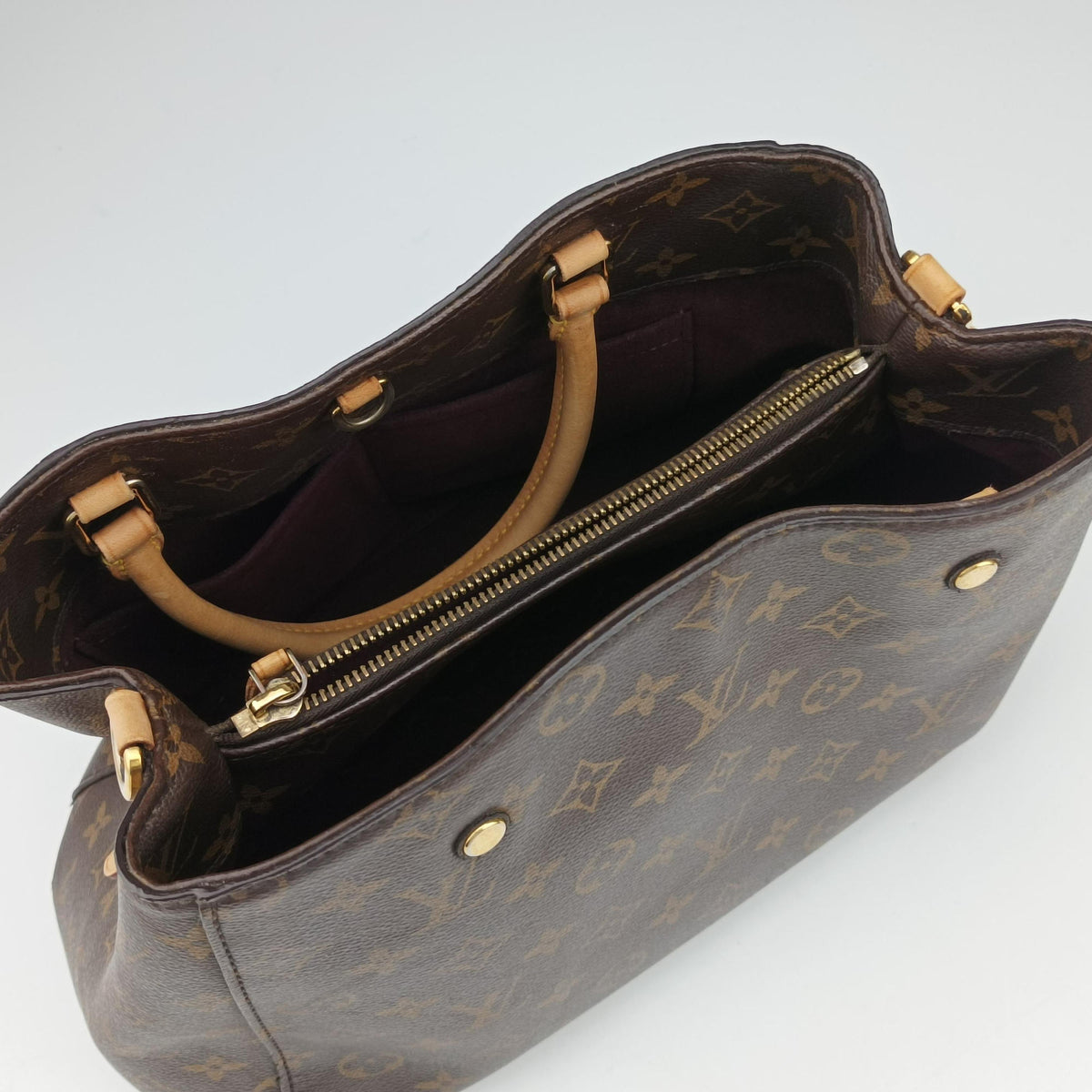 Pre-owned Louis Vuitton MONTAIGNE MM Brown Monogram Canvas M41056 shoulderbag | stylenewstar