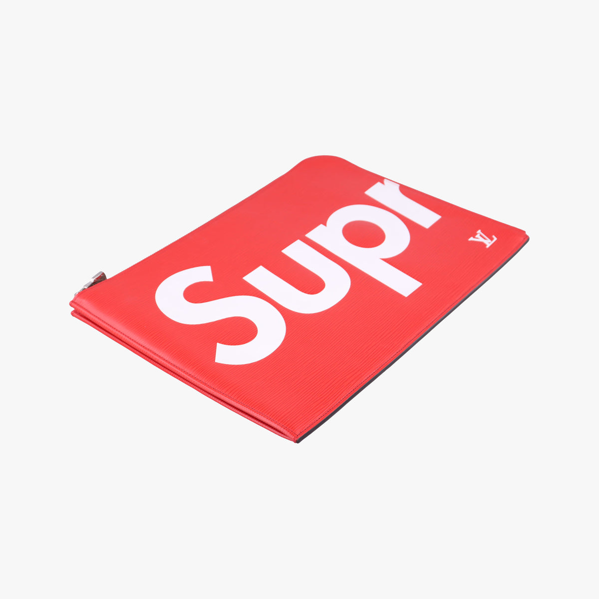 Pre-owned Louis Vuitton Pochette Jour GM Supreme Collaboration ROUGE×white epi M67722 clutchbag | stylenewstar