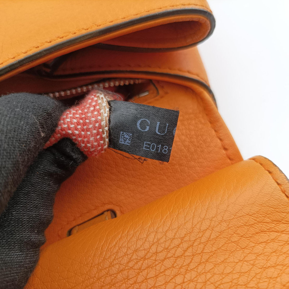 Pre-owned Gucci Bamboo Daily Orange Leather 370831 shoulderbag | stylenewstar