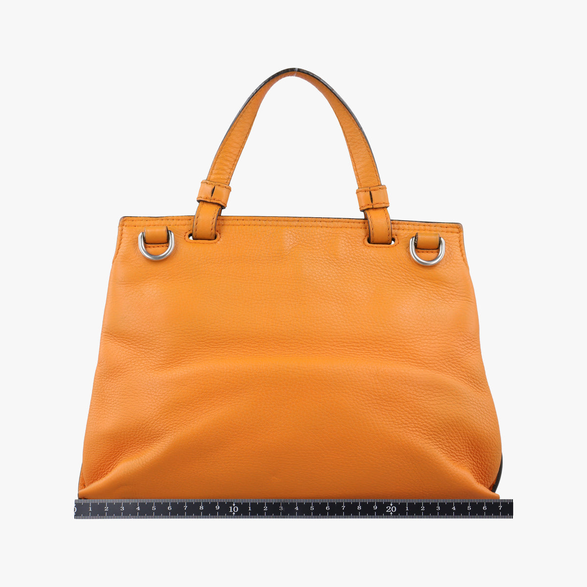 Pre-owned Gucci Bamboo Daily Orange Leather 370831 shoulderbag | stylenewstar