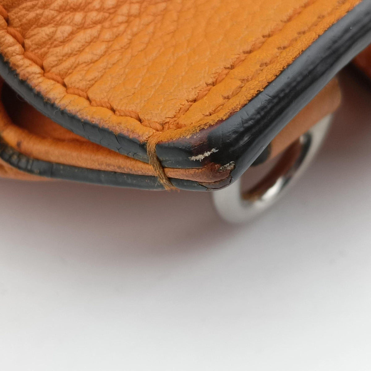 Pre-owned Gucci Bamboo Daily Orange Leather 370831 shoulderbag | stylenewstar