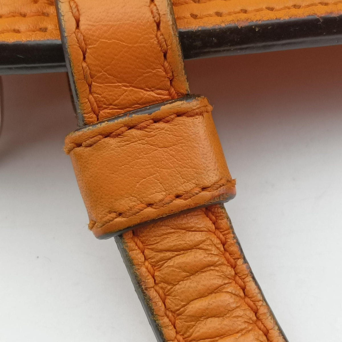 Pre-owned Gucci Bamboo Daily Orange Leather 370831 shoulderbag | stylenewstar
