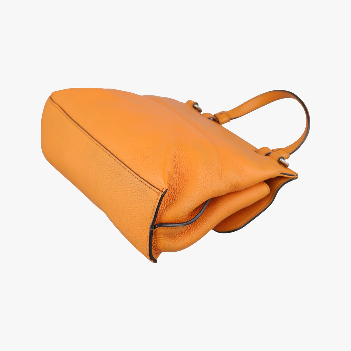 Pre-owned Gucci Bamboo Daily Orange Leather 370831 shoulderbag | stylenewstar