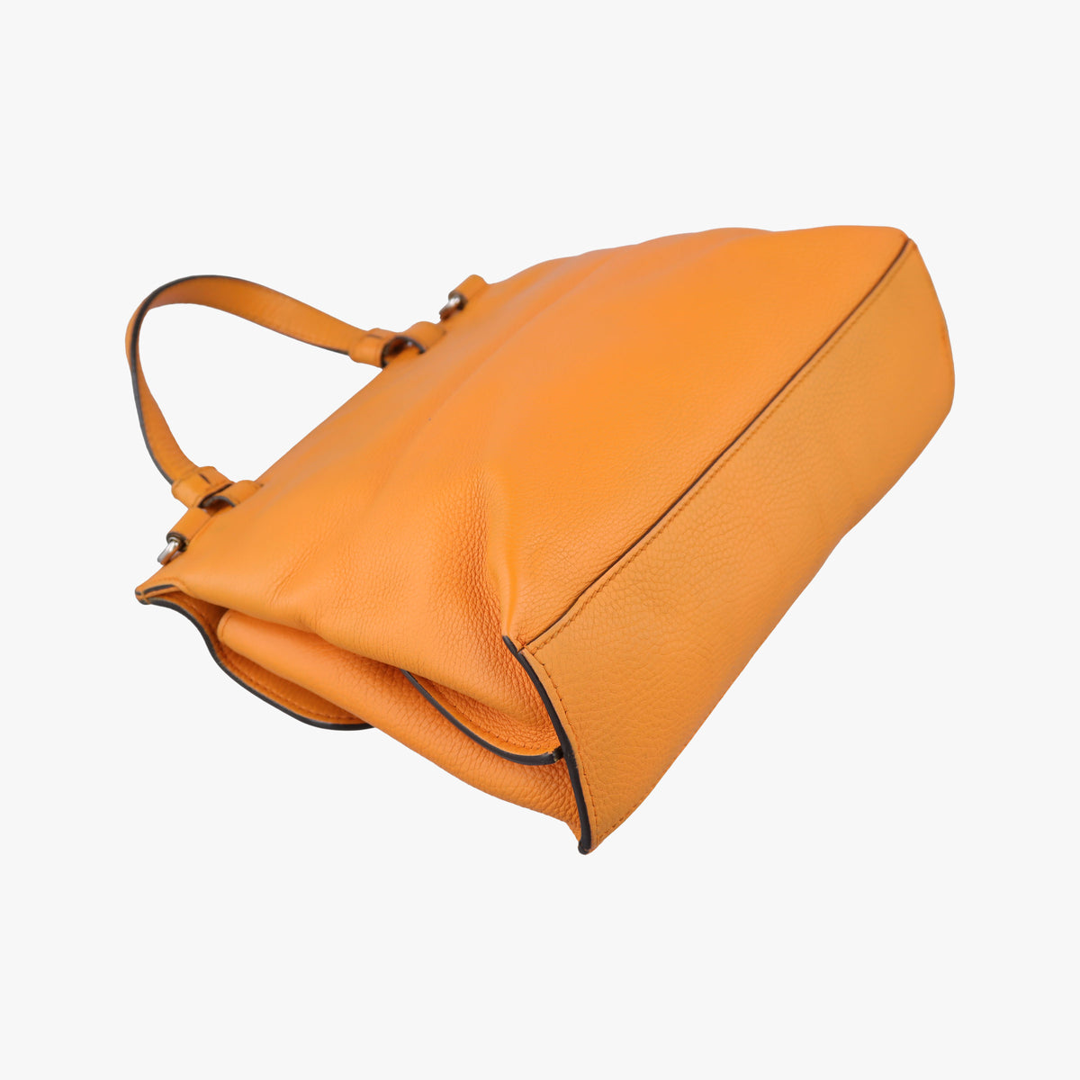 Pre-owned Gucci Bamboo Daily Orange Leather 370831 shoulderbag | stylenewstar