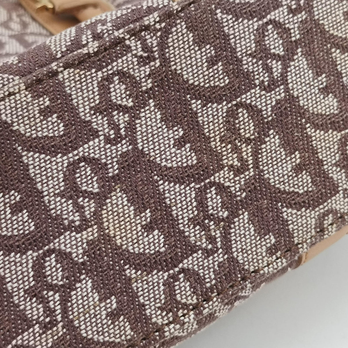 Pre-owned Christian Dior Trotter Tote Beige canvas × Leather  handbag | stylenewstar