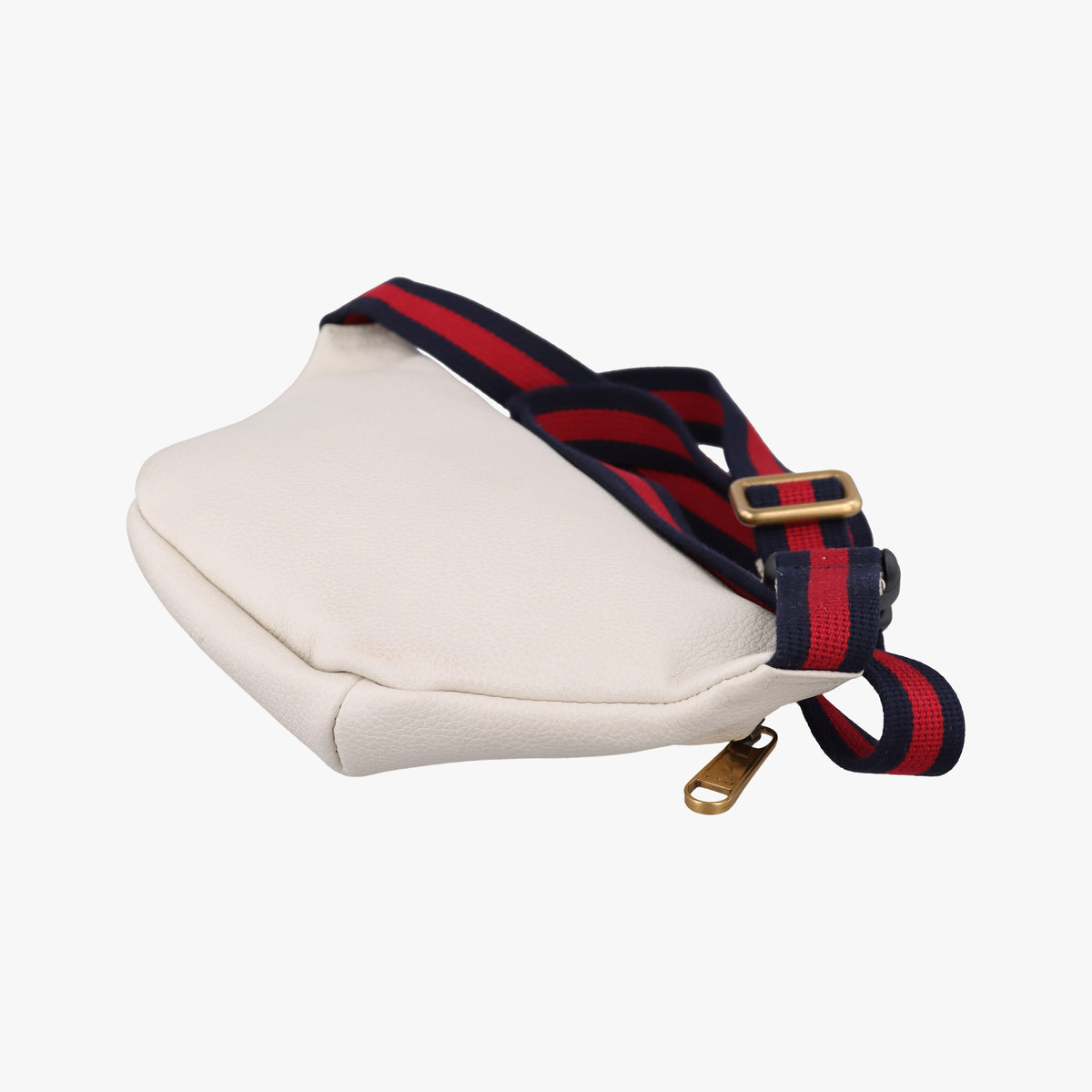 Pre-owned Gucci Print White Leather 527792 bum bag/waist bag | stylenewstar