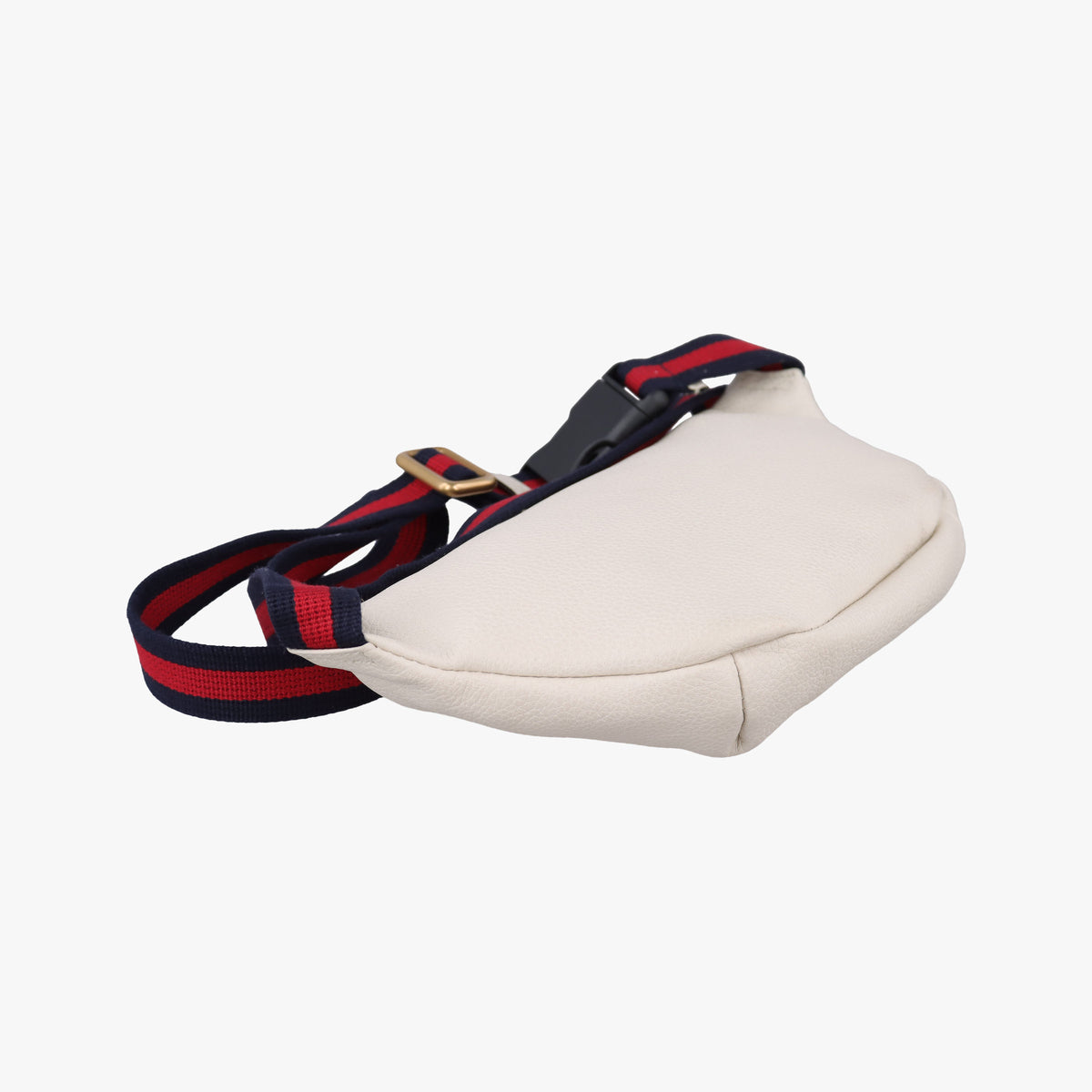 Pre-owned Gucci Print White Leather 527792 bum bag/waist bag | stylenewstar