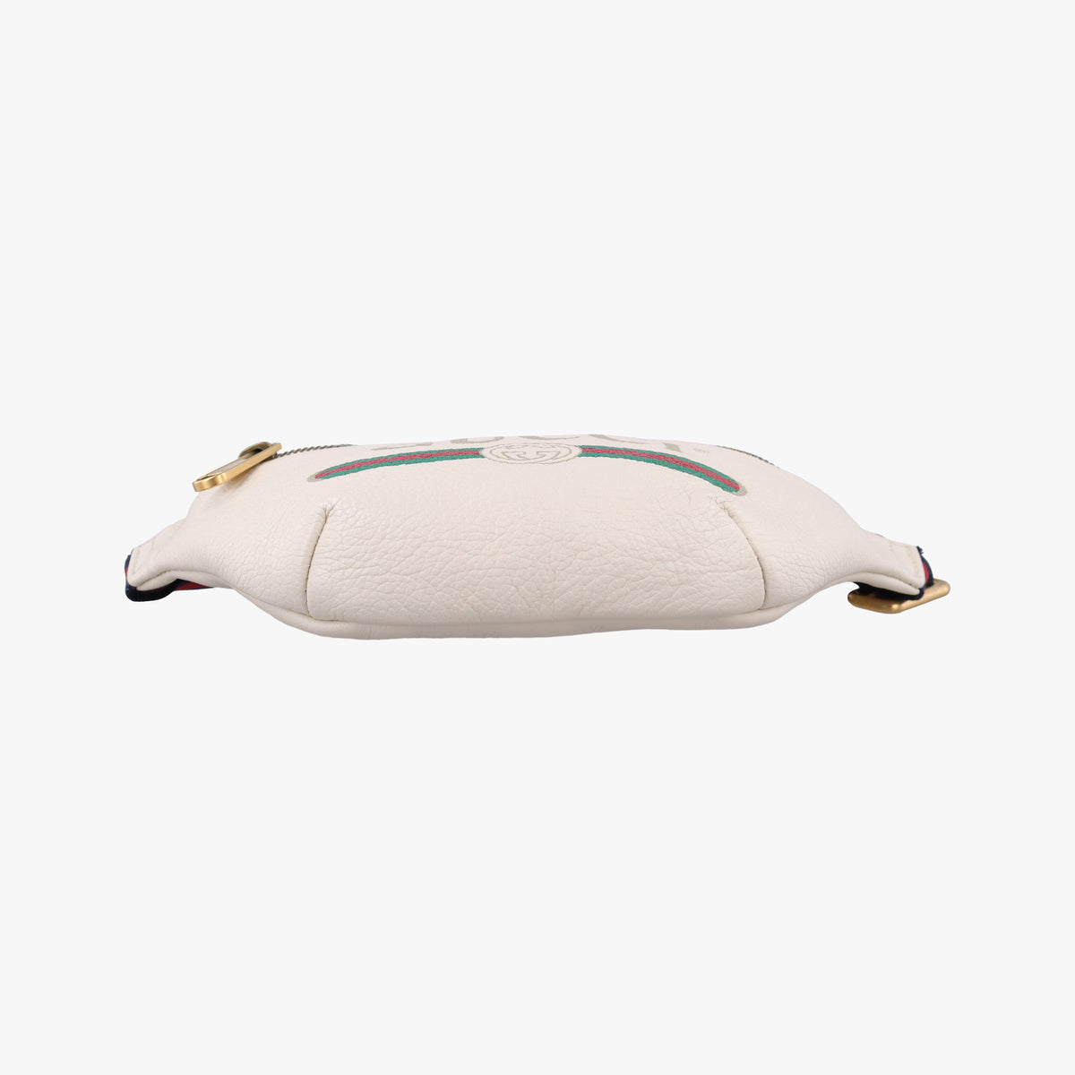 Pre-owned Gucci Print White Leather 527792 bum bag/waist bag | stylenewstar