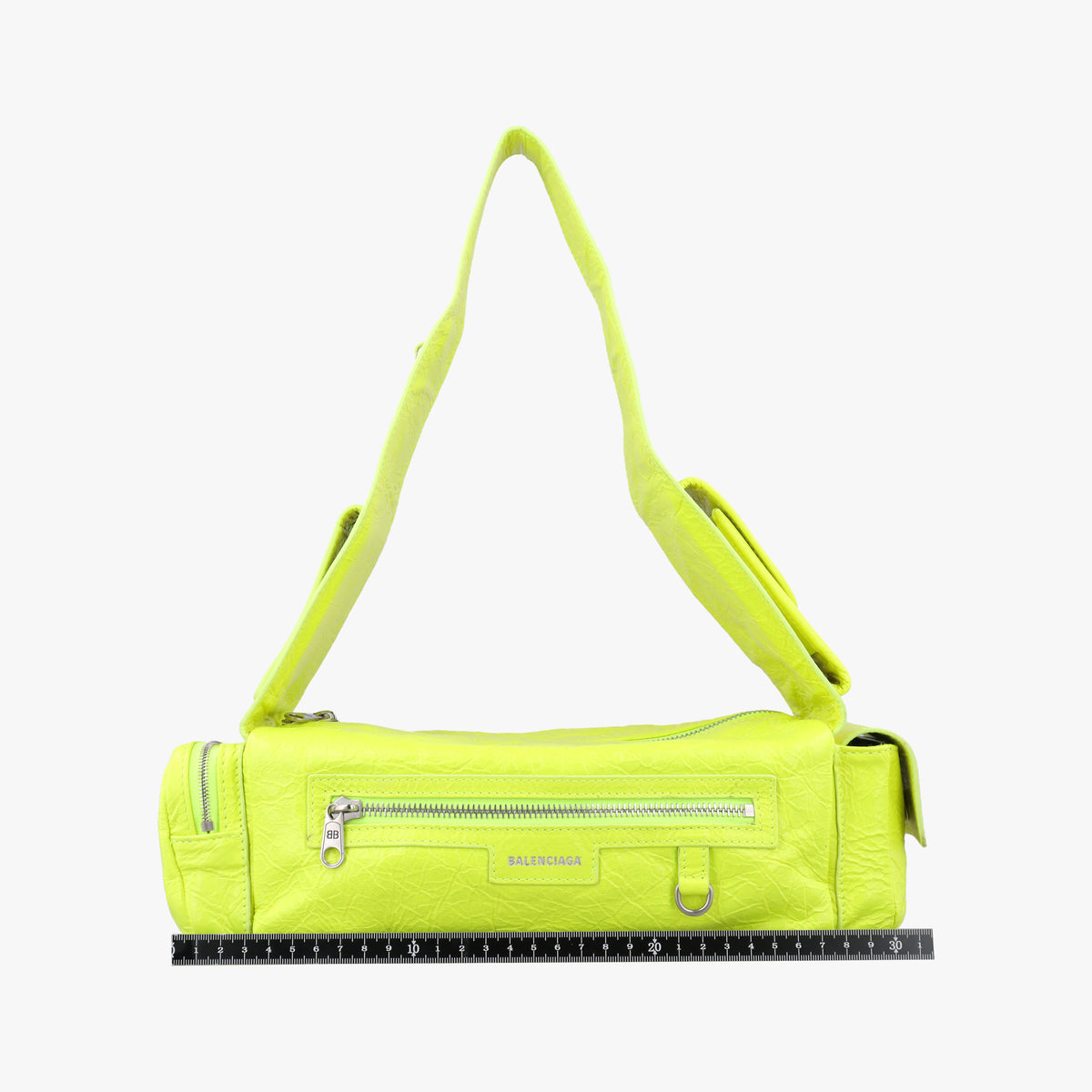 Pre-owned Balenciaga Superbusy XS Sling Bag GreenYellow leather 568008 shoulderbag | stylenewstar