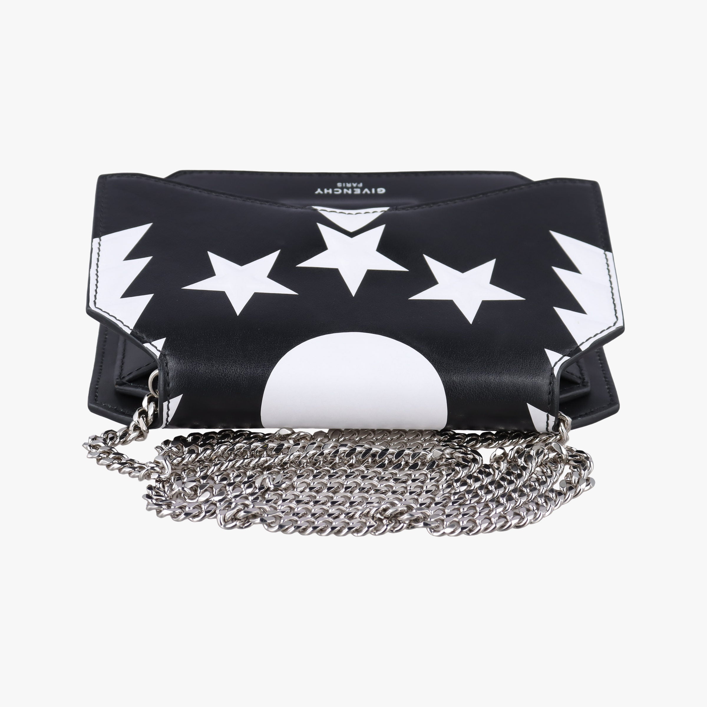Vintage Givenchy Bow cut Star Black x White Leather  shoulderbag | stylenewstar