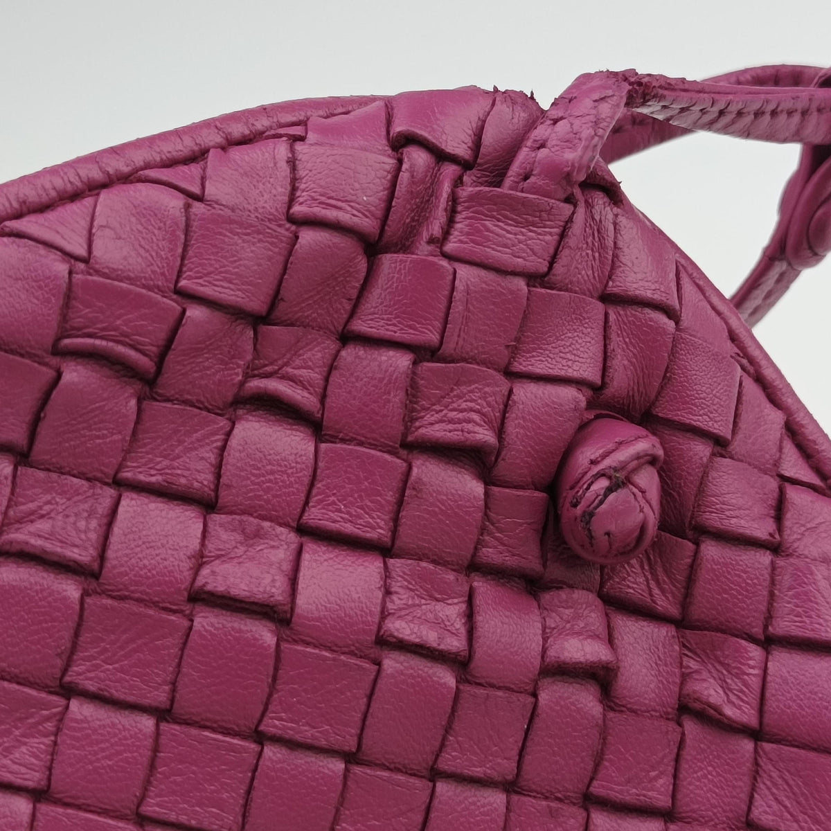Secondhand Bottega Veneta NODINI Intrecciato Purple lambskin  shoulderbag | stylenewstar