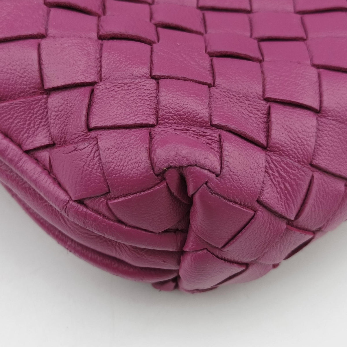 Secondhand Bottega Veneta NODINI Intrecciato Purple lambskin  shoulderbag | stylenewstar