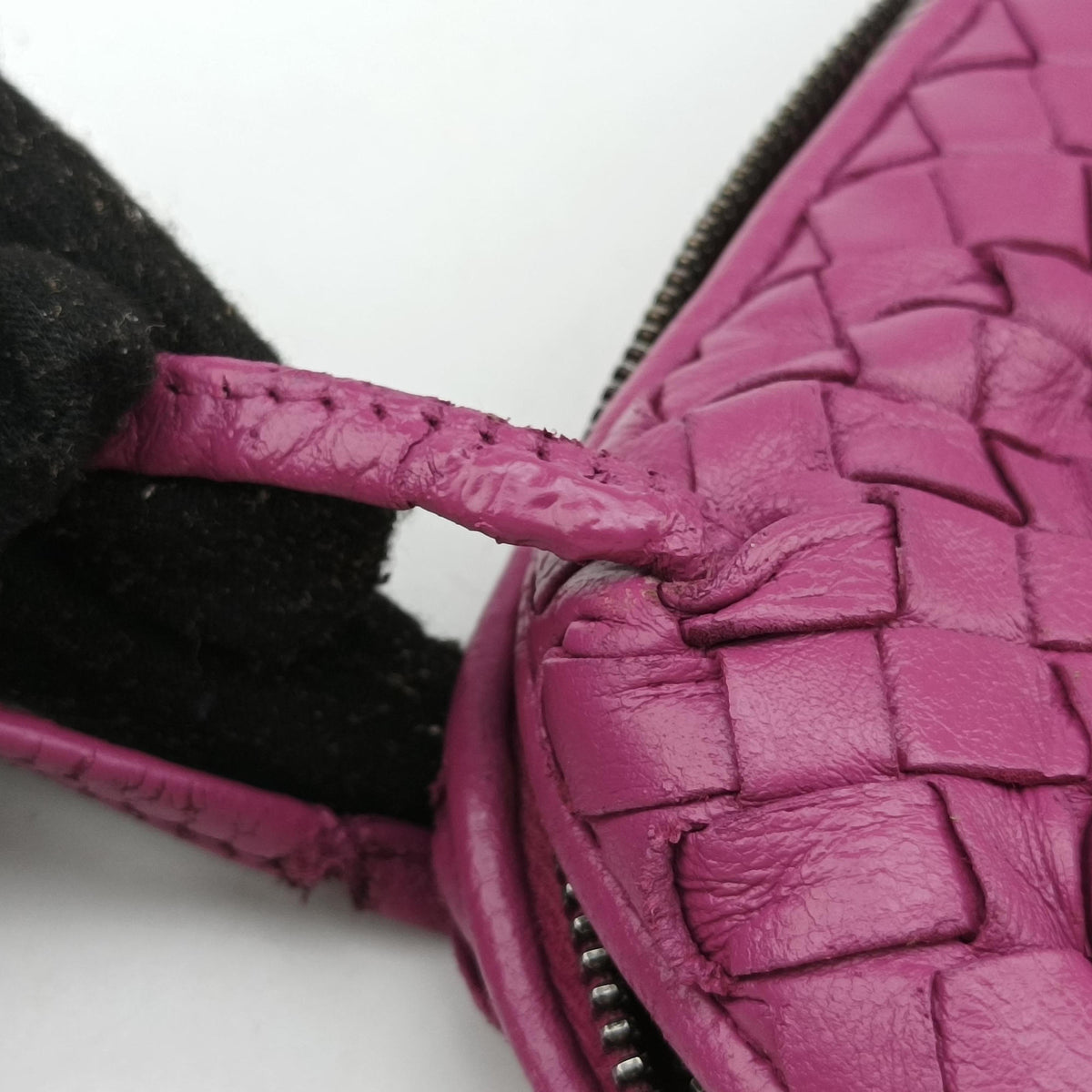 Secondhand Bottega Veneta NODINI Intrecciato Purple lambskin  shoulderbag | stylenewstar