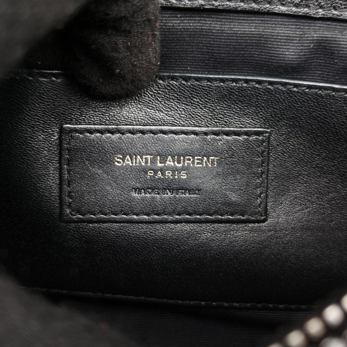 Pre-owned Yves Saint Laurent COLLEGE Black Leather 428056 shoulderbag | stylenewstar