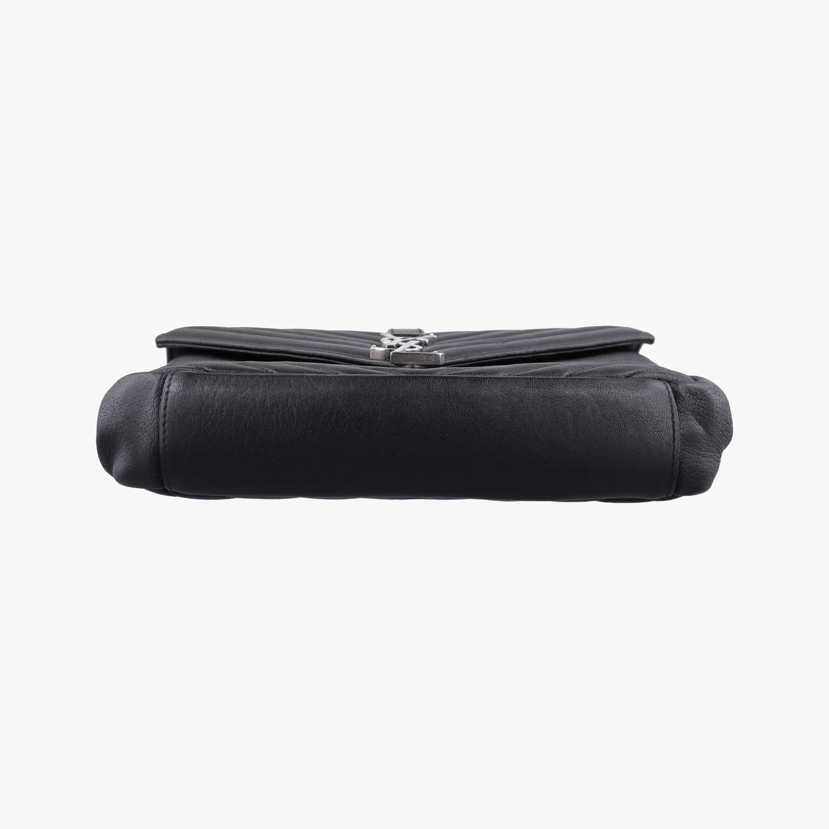 Pre-owned Yves Saint Laurent COLLEGE Black Leather 428056 shoulderbag | stylenewstar