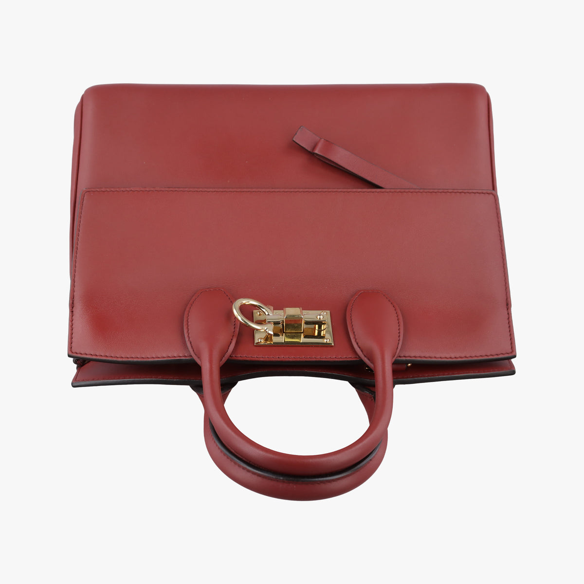 Vintage Ferragamo Studio Red Leather 21H159 shoulderbag | stylenewstar