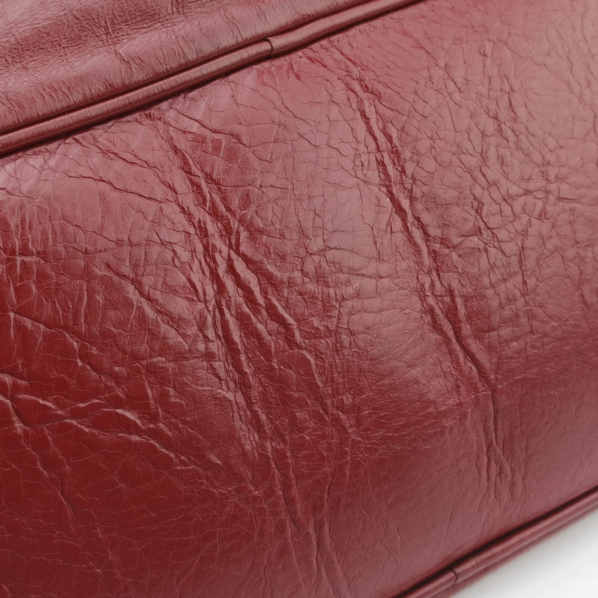 Pre-owned Prada Boston Bag Red Leather BL0821 shoulderbag | stylenewstar