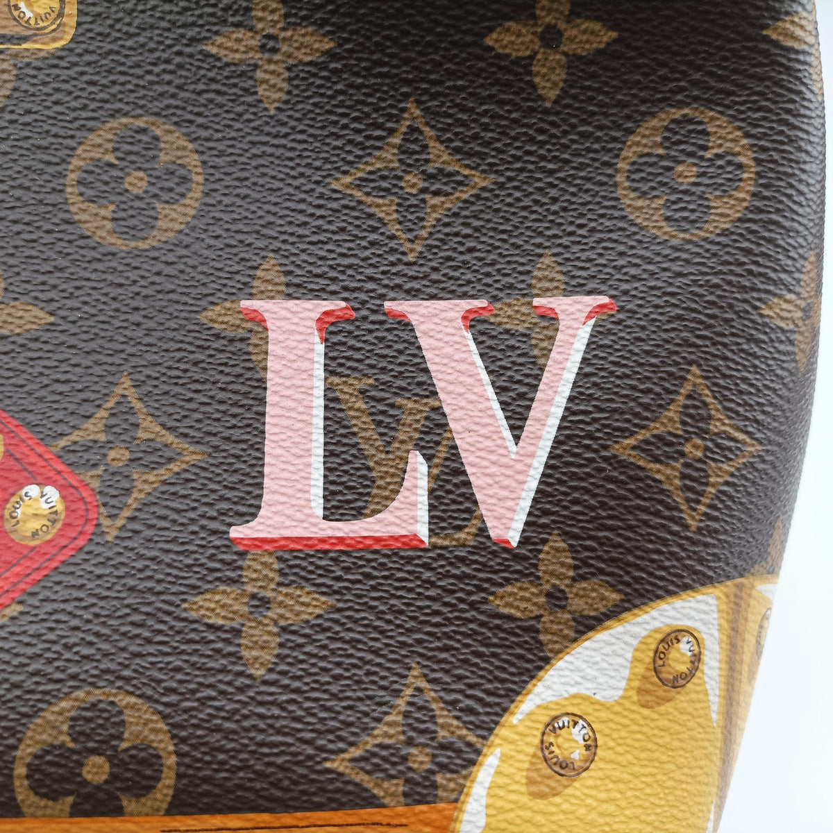 Pre-owned Louis Vuitton NeoNoe brown×Multicolor Monogram Summer Trunk Canvas M40649 shoulderbag | stylenewstar