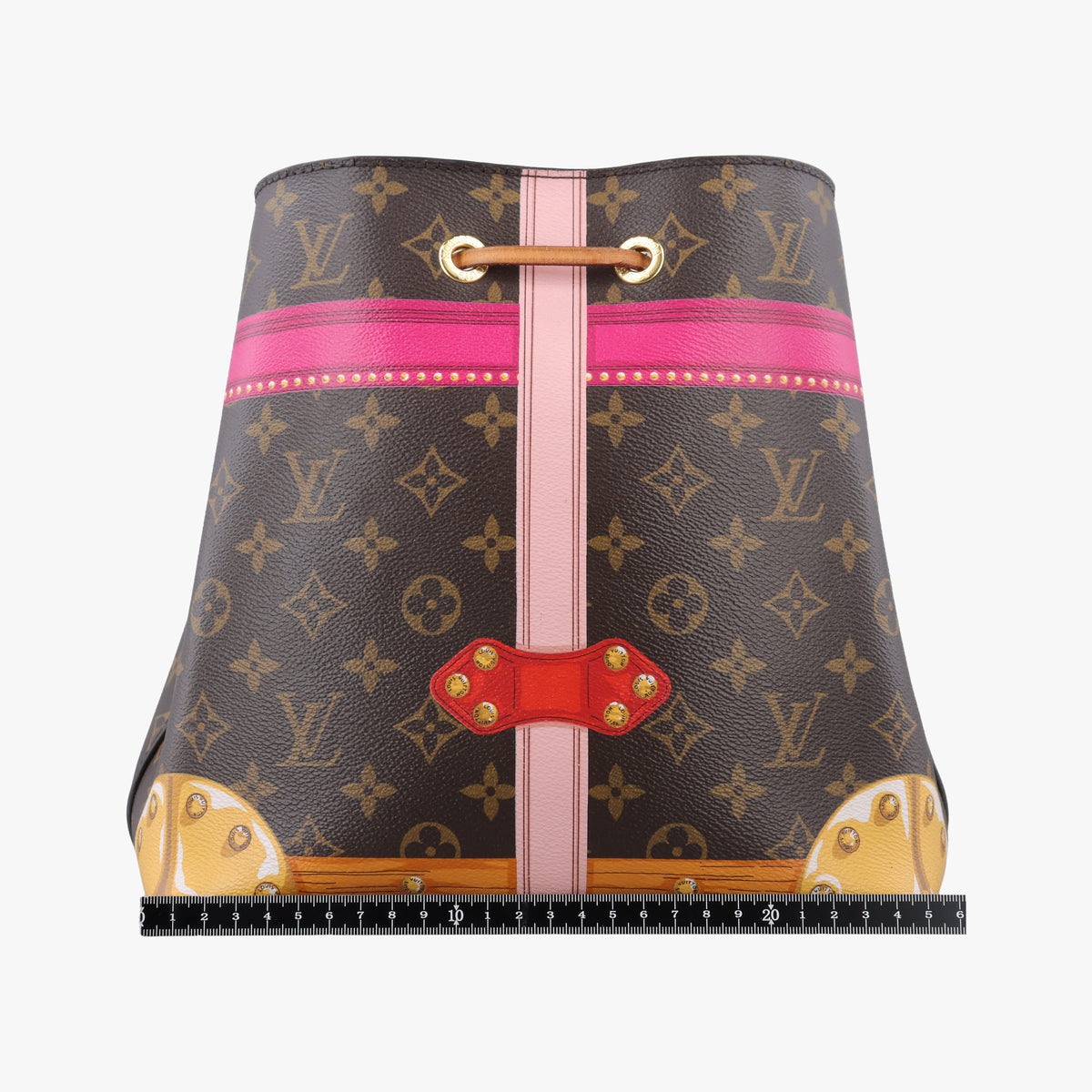 Pre-owned Louis Vuitton NeoNoe brown×Multicolor Monogram Summer Trunk Canvas M40649 shoulderbag | stylenewstar
