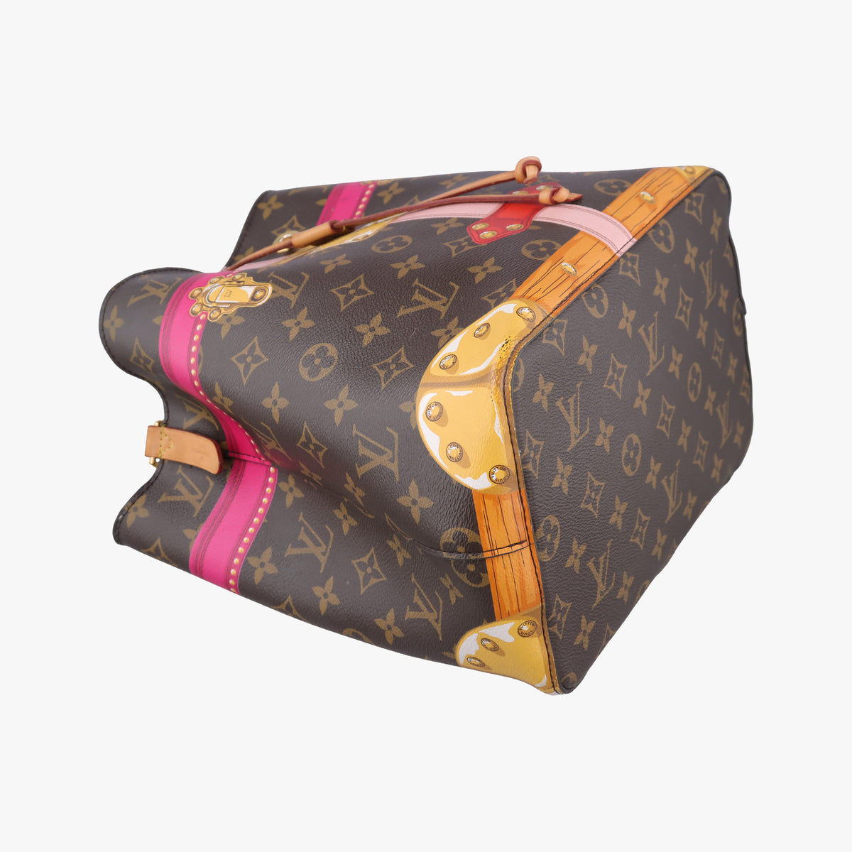 Pre-owned Louis Vuitton NeoNoe brown×Multicolor Monogram Summer Trunk Canvas M40649 shoulderbag | stylenewstar