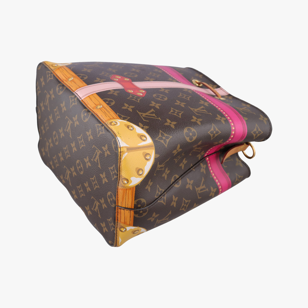 Pre-owned Louis Vuitton NeoNoe brown×Multicolor Monogram Summer Trunk Canvas M40649 shoulderbag | stylenewstar